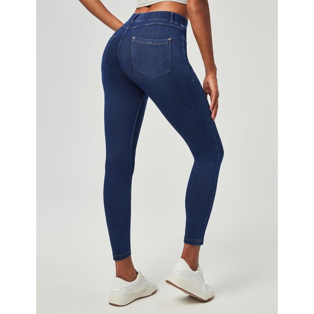 Jeggings for Women Tummy Control High Waisted Stretchy Jeans with Pockets - Picture 2 of 6